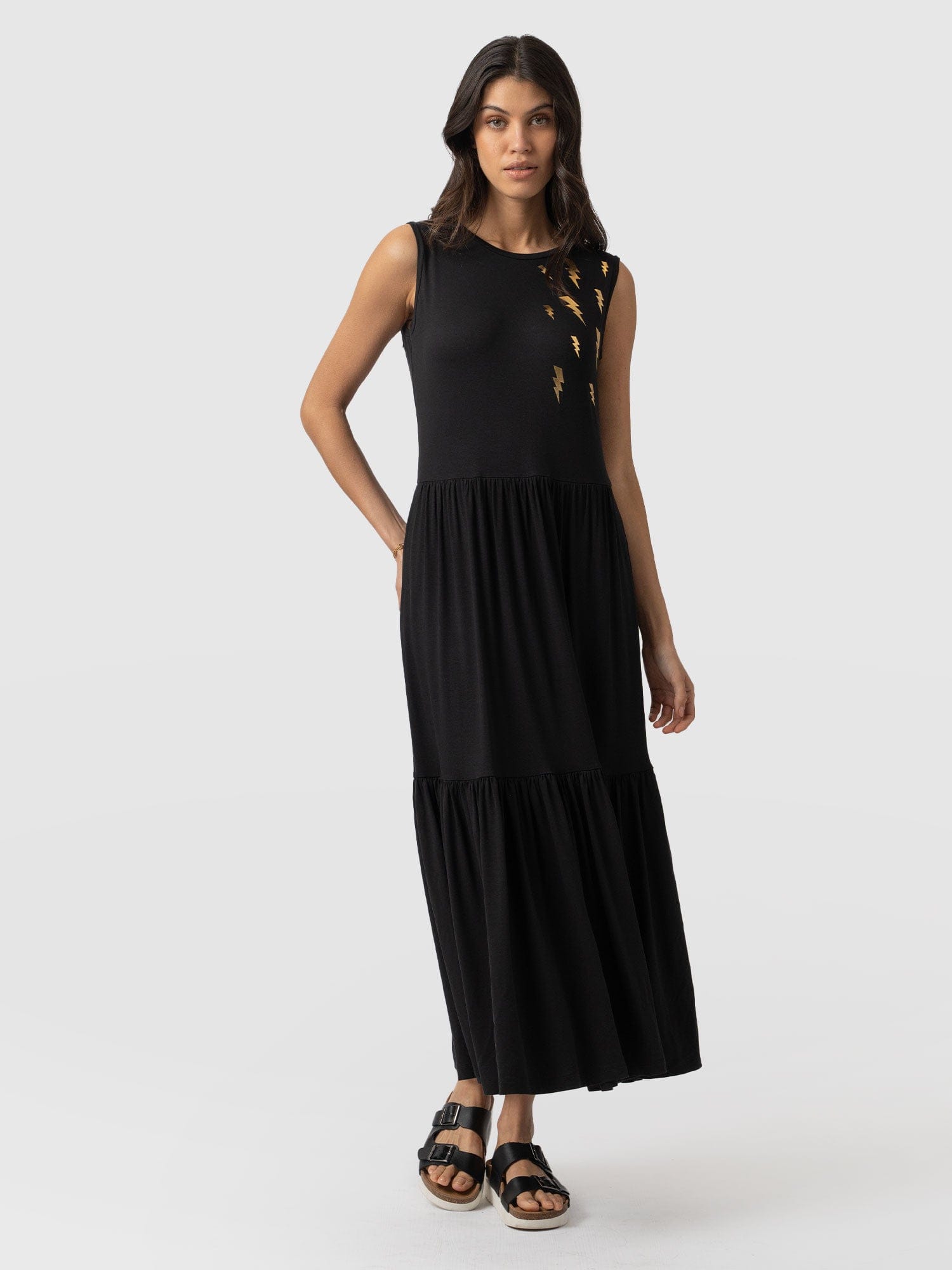 Greenwich Dress Black Lightning - Women's Dresses | Saint + Sofia® UK